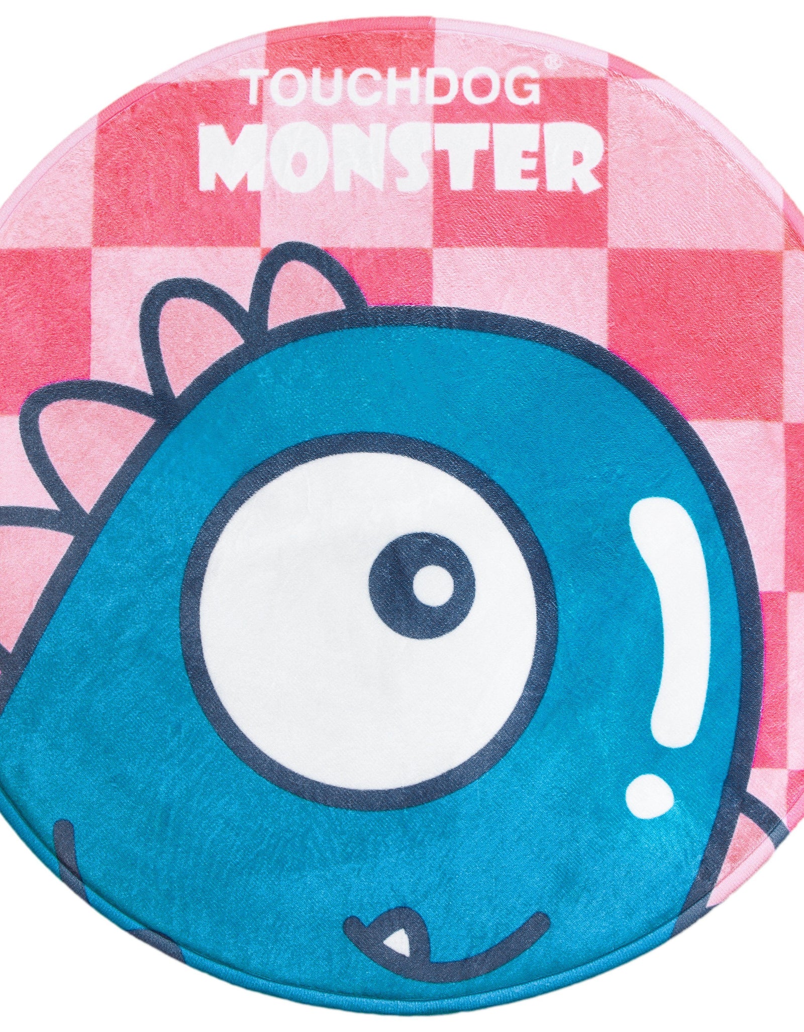 Touchdog Cartoon Shoe-faced Monster Rounded Cat and Dog Mat