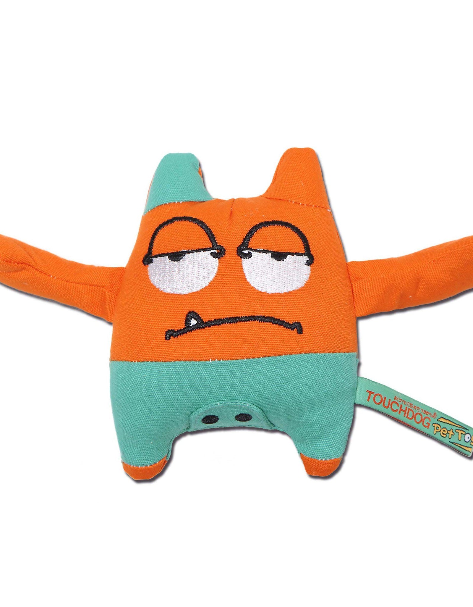Touchdog Cartoon Sleepy Monster Plush Dog Toy