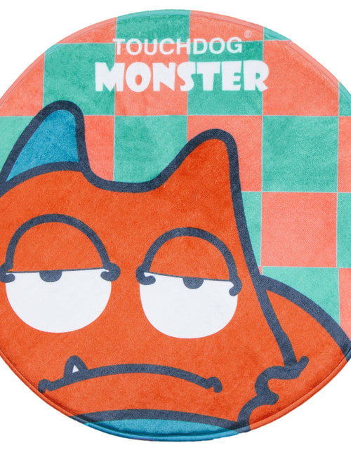 Load image into Gallery viewer, Touchdog Cartoon Sleepy Monster Rounded Cat and Dog Mat
