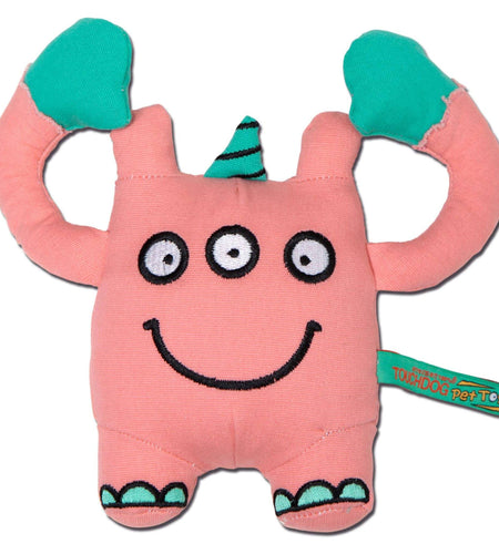 Touchdog Cartoon Three-eyed Monster Plush Dog Toy