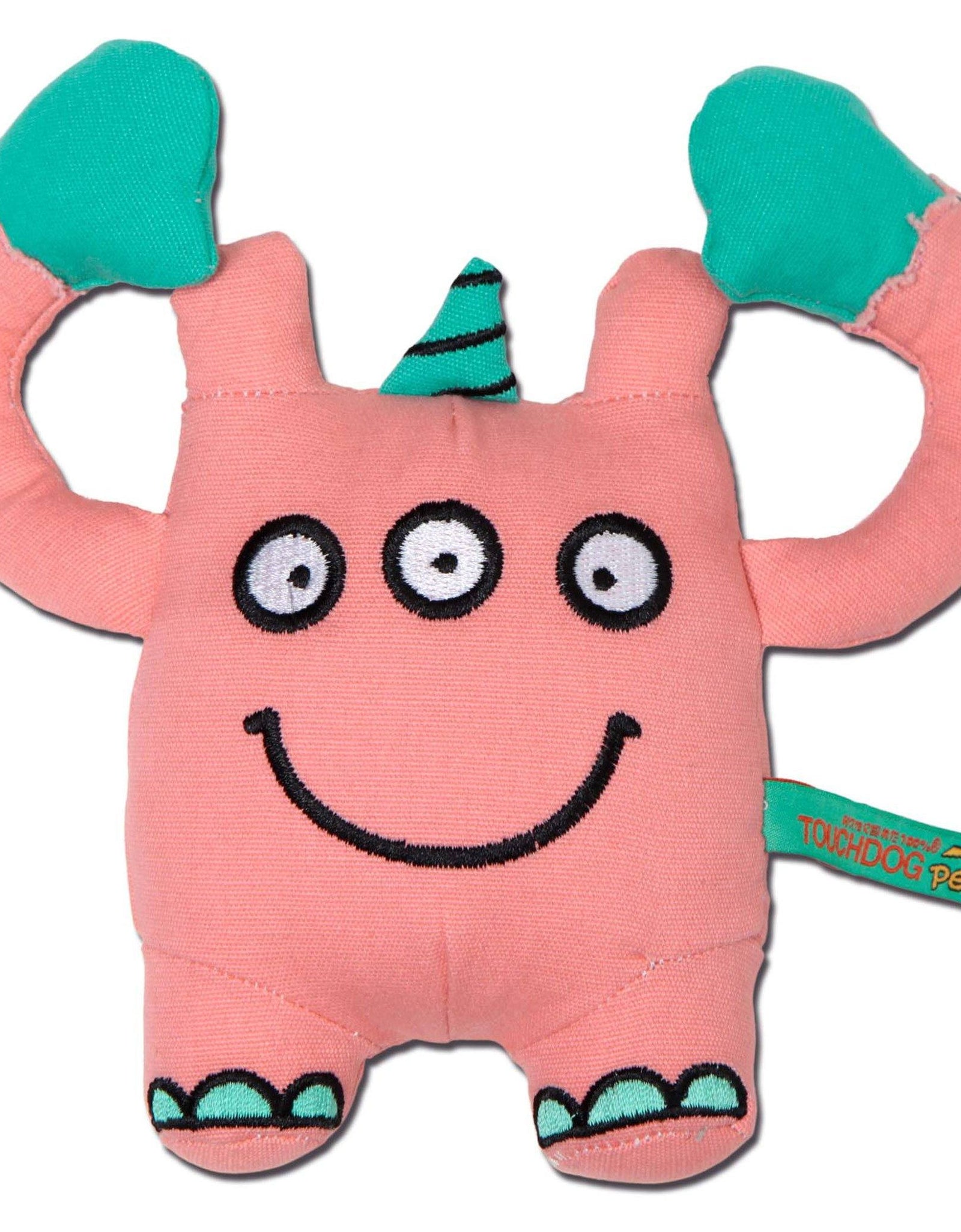 Touchdog Cartoon Three-eyed Monster Plush Dog Toy