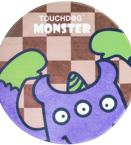 Touchdog Cartoon Three-eyed Monster Rounded Cat and Dog Mat