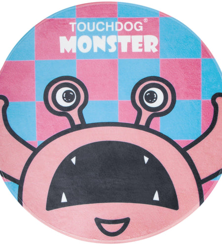 Touchdog Cartoon Up-for-Crabs Monster Rounded Cat and Dog Mat