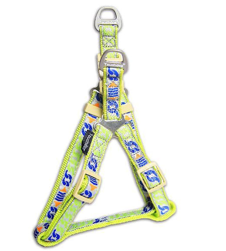 Touchdog 'Chain Printed' Tough Stitched Dog Harness and Leash