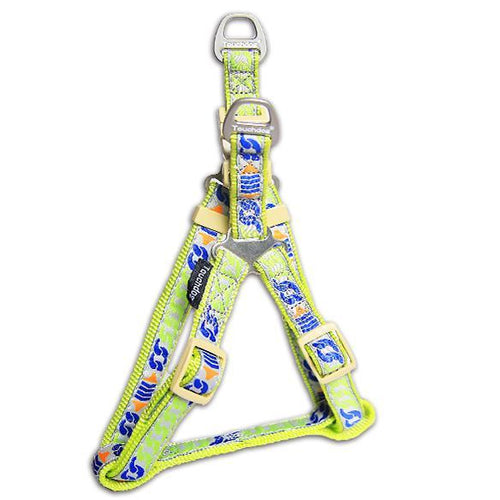 Load image into Gallery viewer, Touchdog 'Chain Printed' Tough Stitched Dog Harness and Leash
