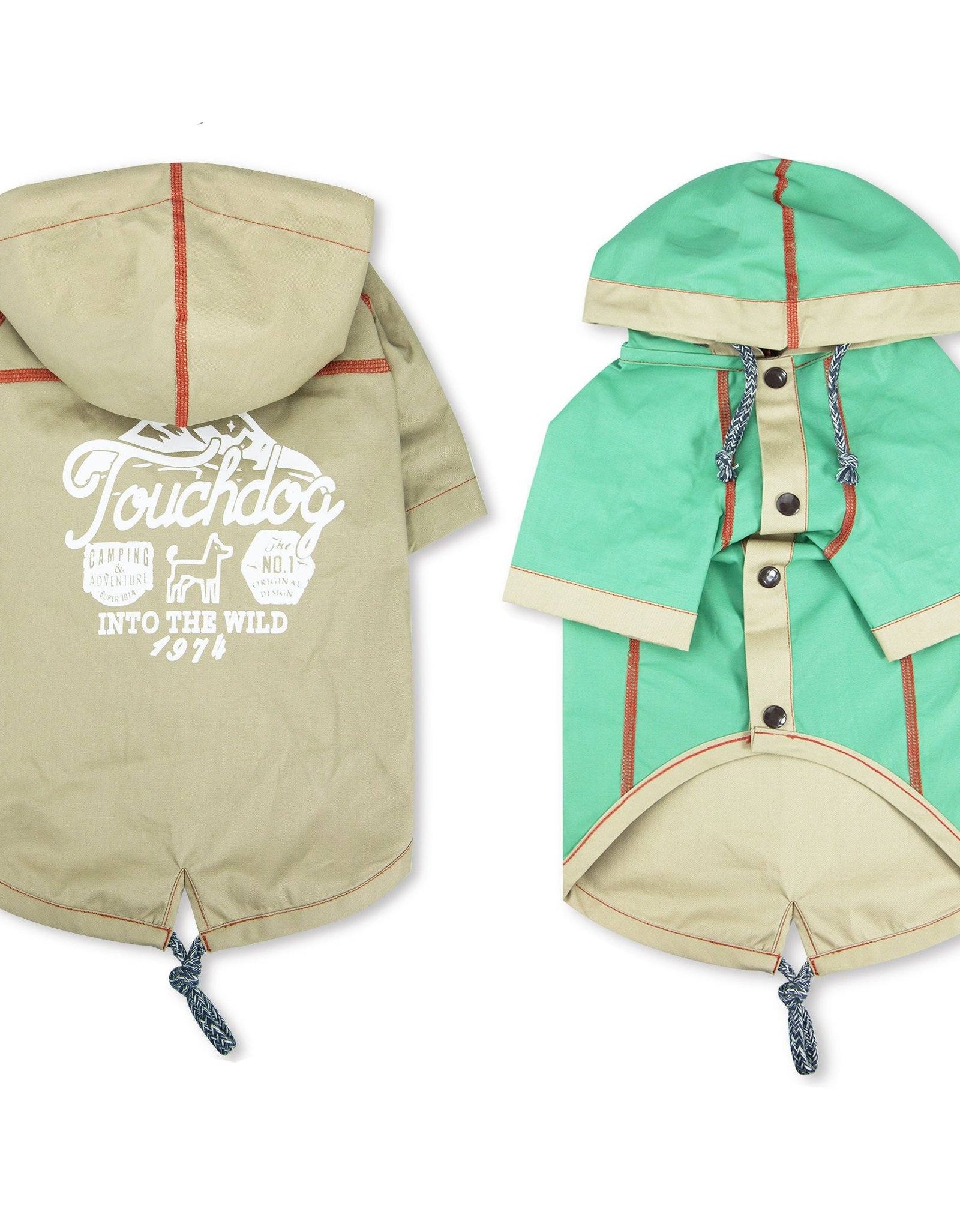 Touchdog 'Cloudburst' Reversible Fashion Waterproof Dog Raincoat