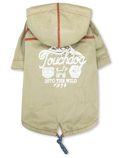 Load image into Gallery viewer, Touchdog 'Cloudburst' Reversible Fashion Waterproof Dog Raincoat
