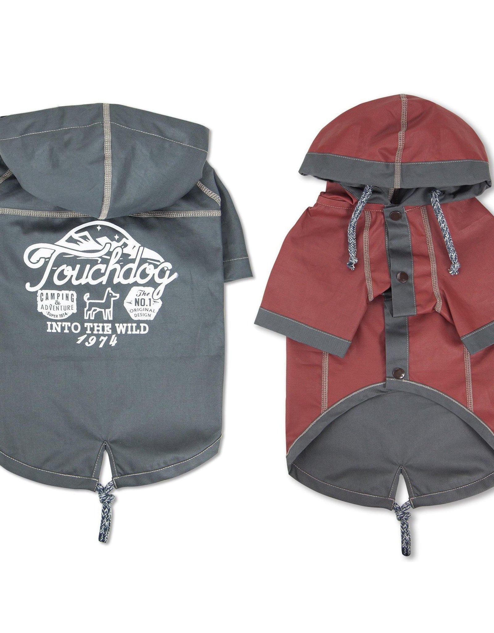 Touchdog 'Cloudburst' Reversible Fashion Waterproof Dog Raincoat