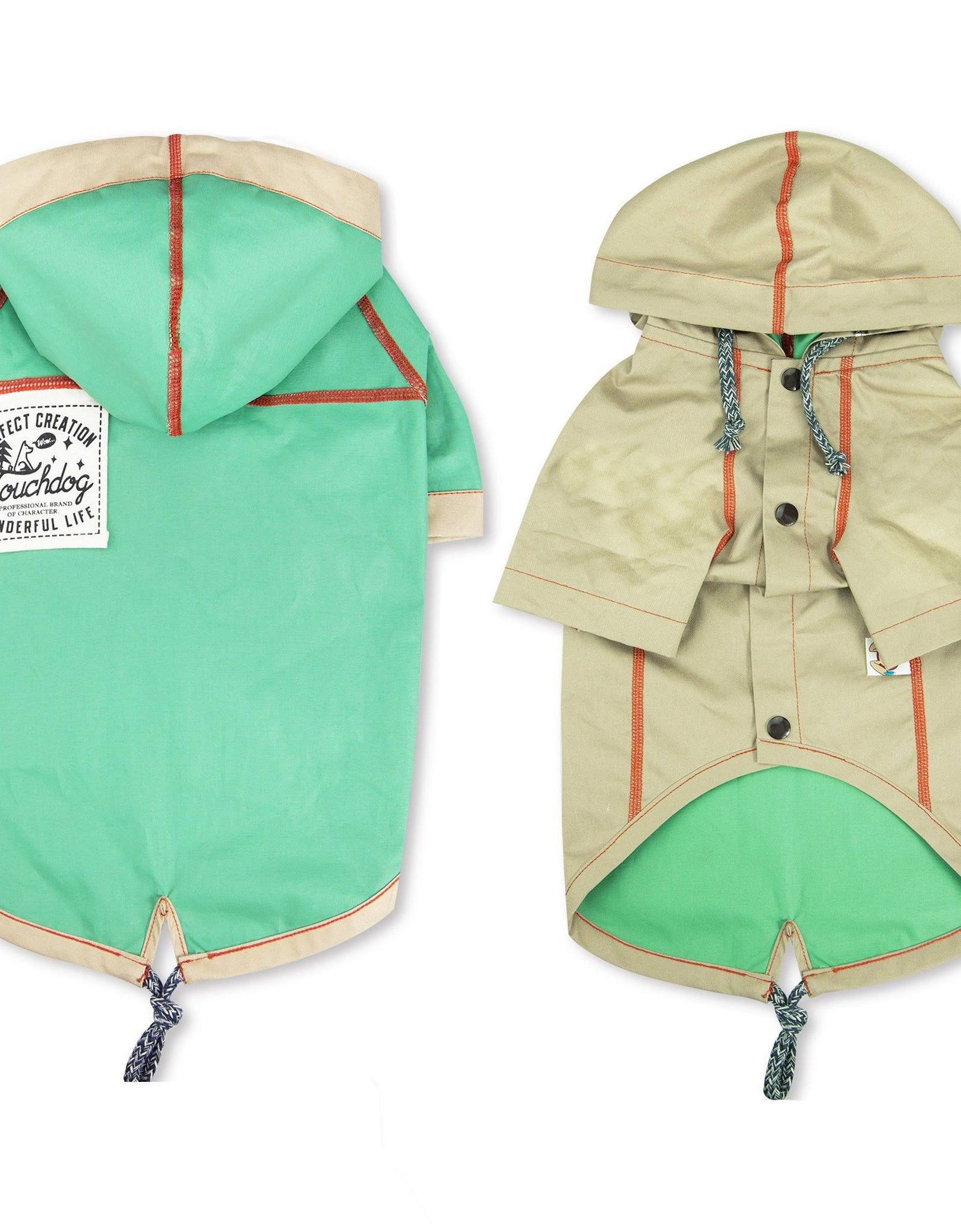 Touchdog 'Cloudburst' Reversible Fashion Waterproof Dog Raincoat