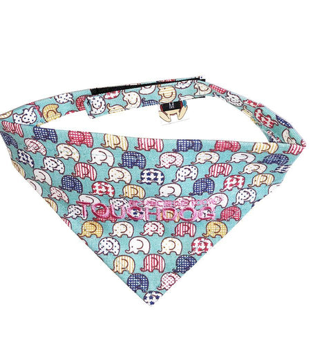 Touchdog Designer Hook-and-Loop Pet Bandana - Aqua