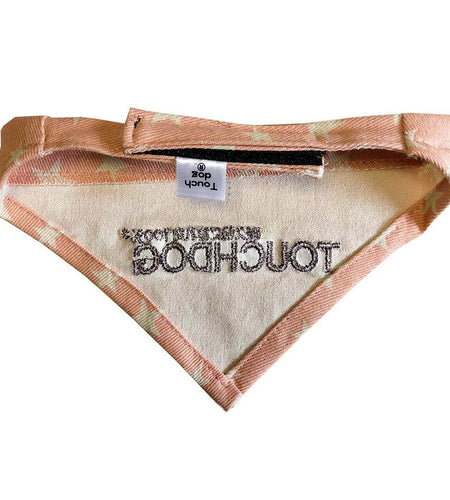 Touchdog Designer Hook-and-Loop Pet Bandana - Pink