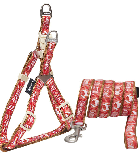 Touchdog 'Funny Bone' Tough Stitched Dog Harness and Leash