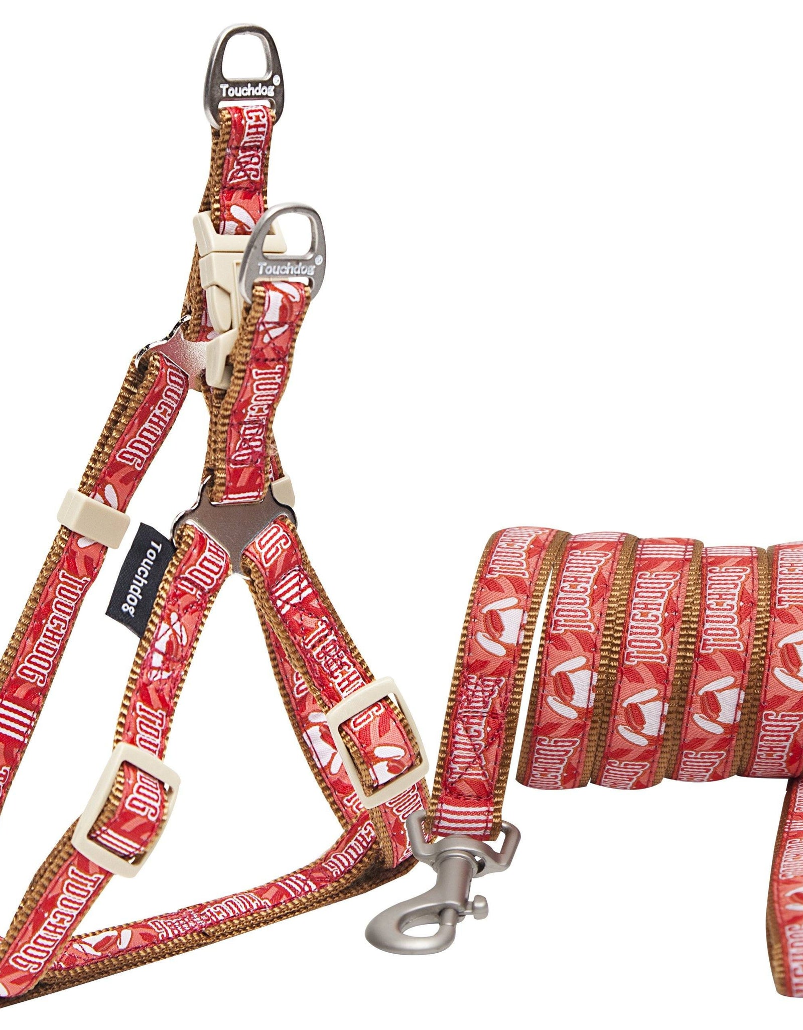 Touchdog 'Funny Bone' Tough Stitched Dog Harness and Leash