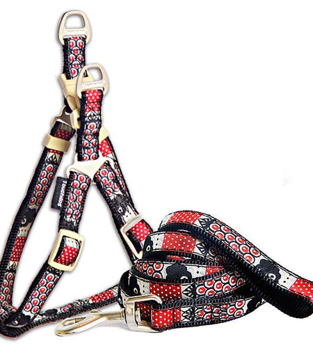Touchdog 'Owl-Eyed' Tough Stitched Dog Harness and Leash