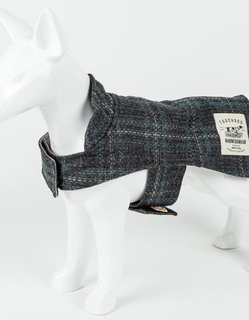 Load image into Gallery viewer, Touchdog ® 2-In-1 Windowpane Plaid Matching Dog Jacket and Reversible Dog Mat
