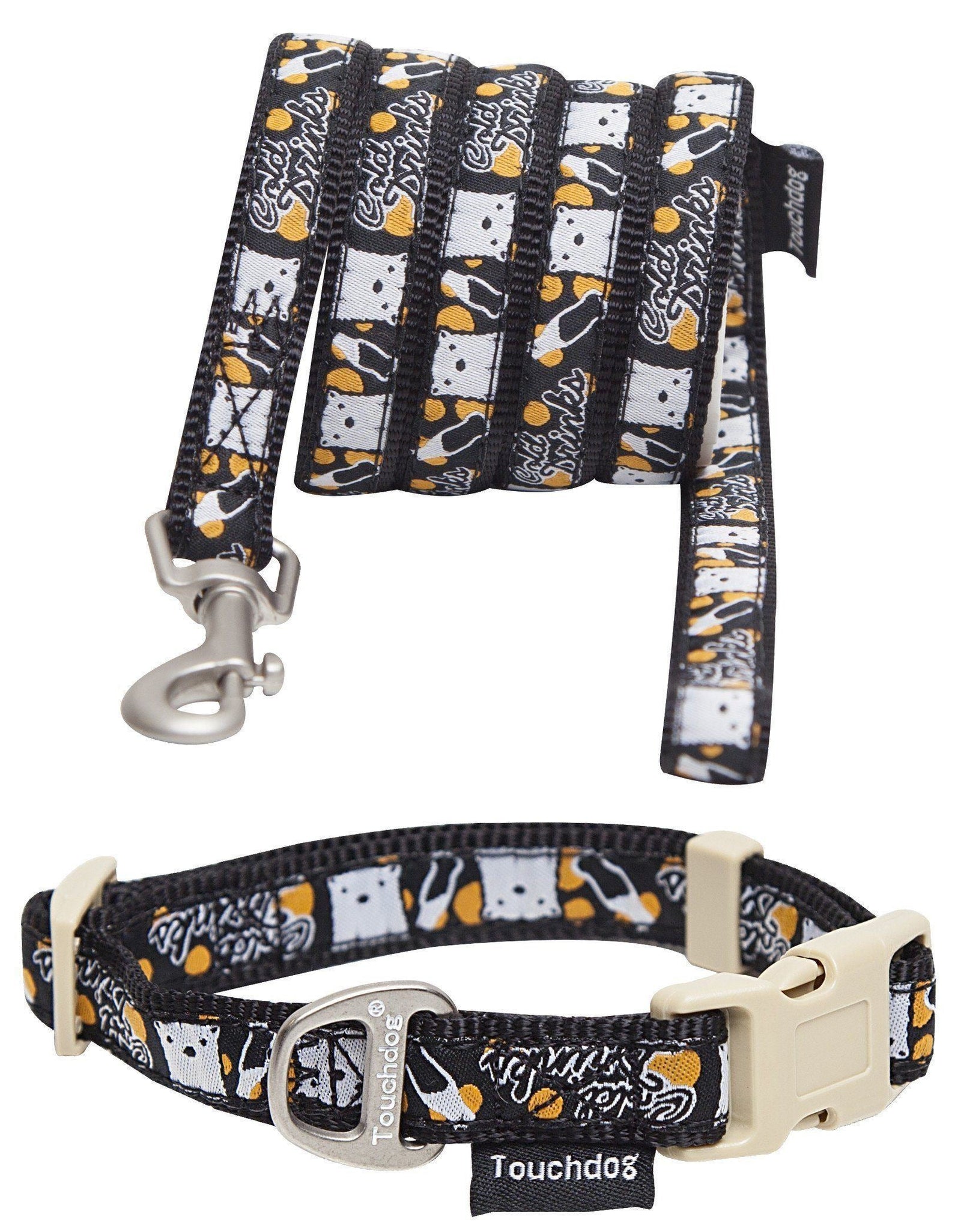 Touchdog ® 'Caliber' Designer Embroidered Fashion Pet Dog Leash and Collar Combination
