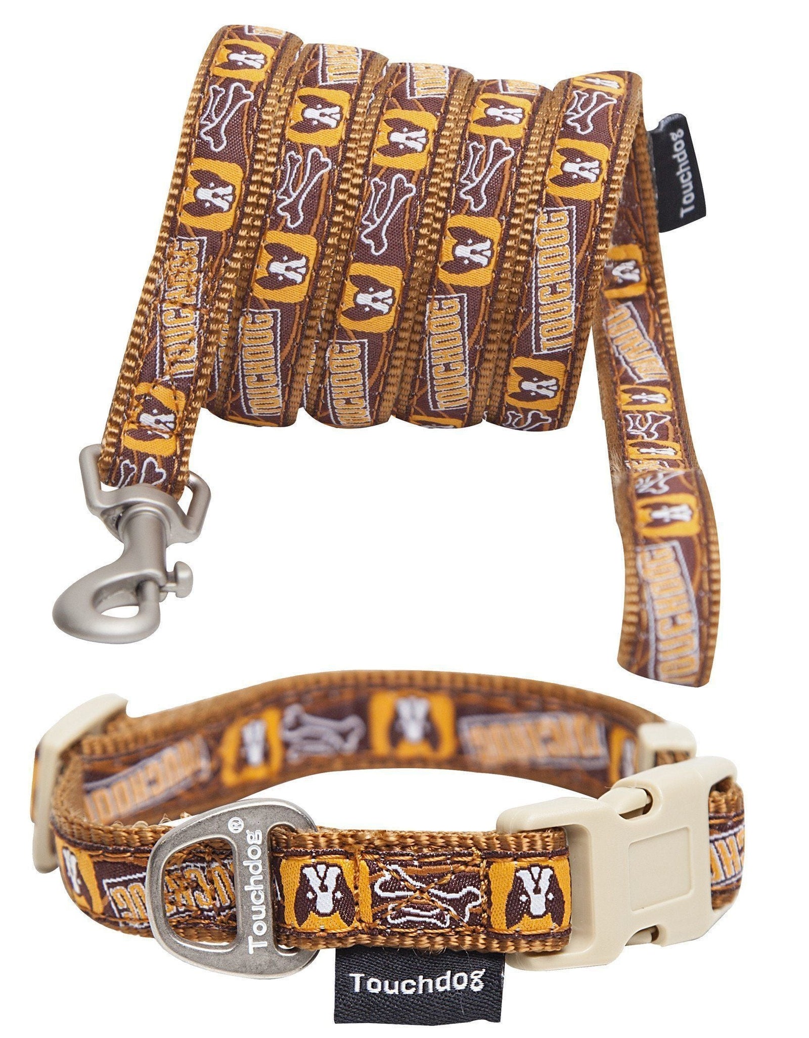 Touchdog ® 'Caliber' Designer Embroidered Fashion Pet Dog Leash and Collar Combination