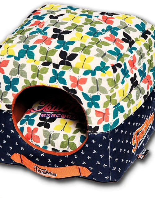 Load image into Gallery viewer, Touchdog ® 'Chirpin-Avery' 2-in-1 Collapsible Squared Dog and Cat Bed
