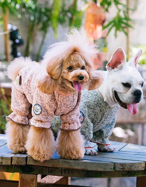 Load image into Gallery viewer, Touchdog ® Designer Quilted Full-Body Hooded Dog Sweater
