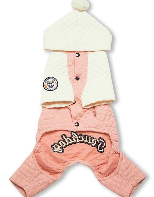 Load image into Gallery viewer, Touchdog ® Designer Quilted Full-Body Hooded Dog Sweater
