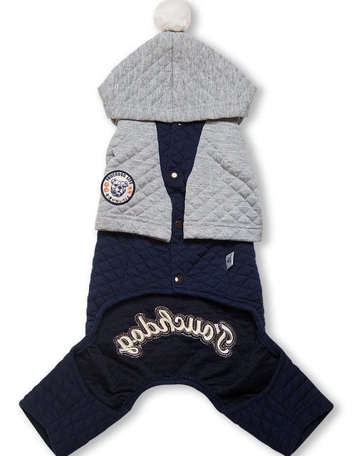 Load image into Gallery viewer, Touchdog ® Designer Quilted Full-Body Hooded Dog Sweater
