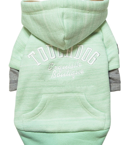 Touchdog ® Hampton Beach Ultra-Soft Blasted Cotton Hooded Dog Sweater