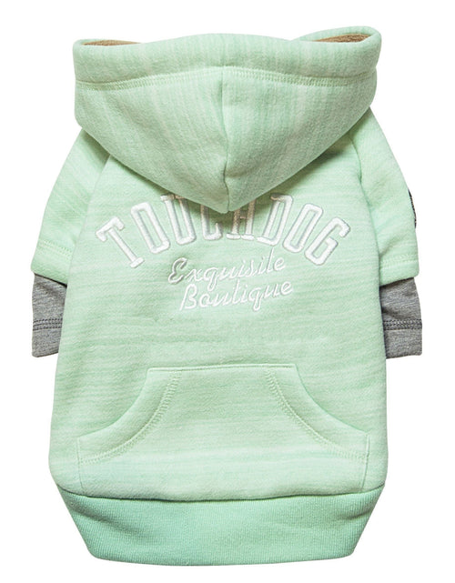 Load image into Gallery viewer, Touchdog ® Hampton Beach Ultra-Soft Blasted Cotton Hooded Dog Sweater
