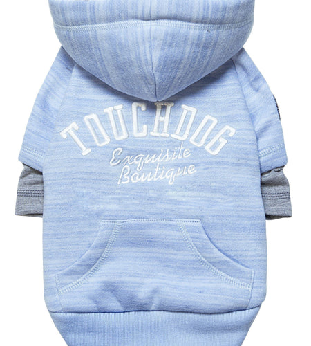 Touchdog ® Hampton Beach Ultra-Soft Blasted Cotton Hooded Dog Sweater