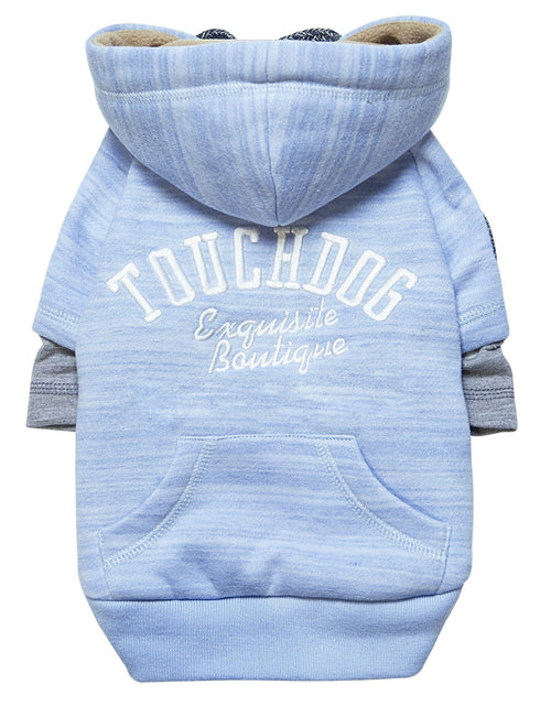 Load image into Gallery viewer, Touchdog ® Hampton Beach Ultra-Soft Blasted Cotton Hooded Dog Sweater
