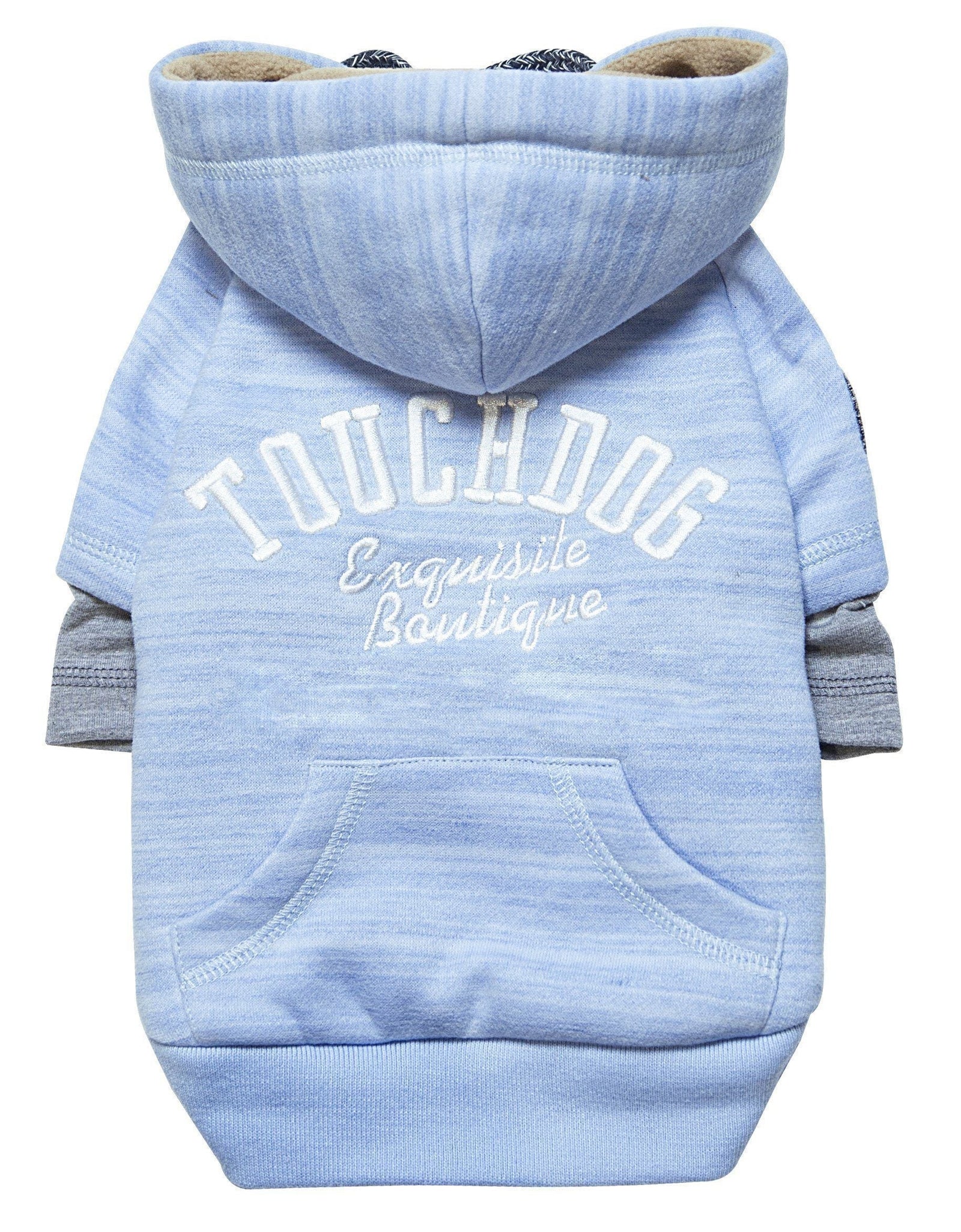 Touchdog ® Hampton Beach Ultra-Soft Blasted Cotton Hooded Dog Sweater