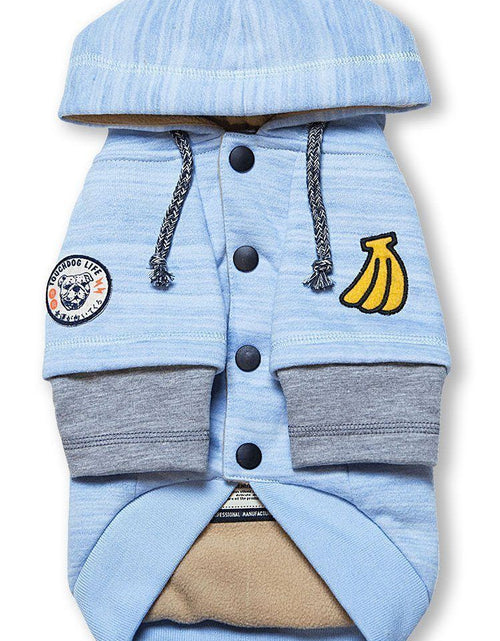 Load image into Gallery viewer, Touchdog ® Hampton Beach Ultra-Soft Blasted Cotton Hooded Dog Sweater
