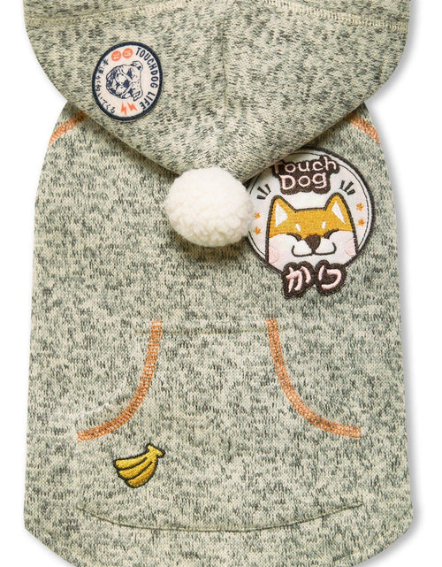 Load image into Gallery viewer, Touchdog ® Hippie Embellished Sleeveless Pompom Hooded Fashion Dog Sweater

