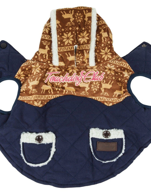 Load image into Gallery viewer, Touchdog ® 'Snowadayz' Pom Pom Hooded Fashion Dog Jacket
