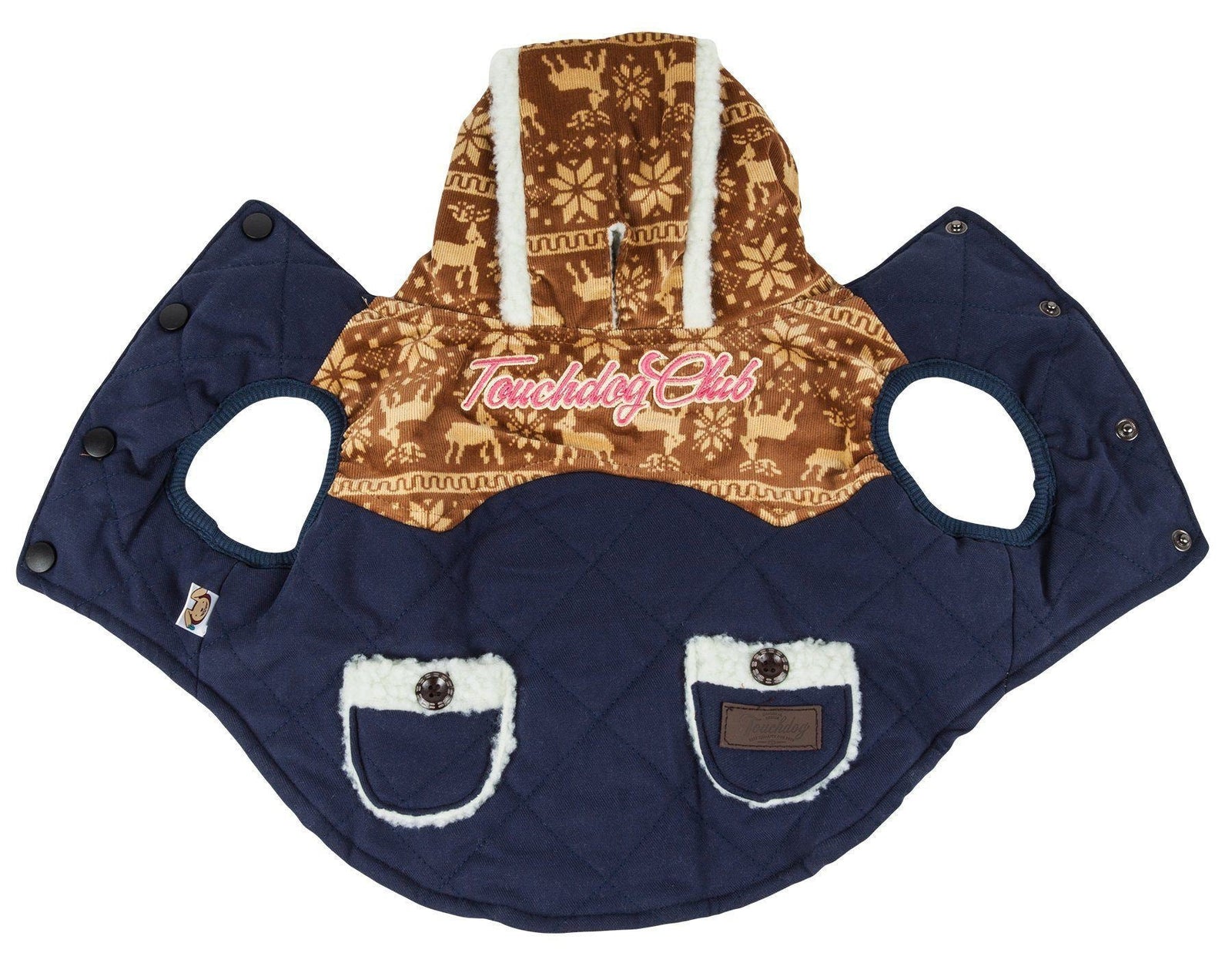 Touchdog ® 'Snowadayz' Pom Pom Hooded Fashion Dog Jacket