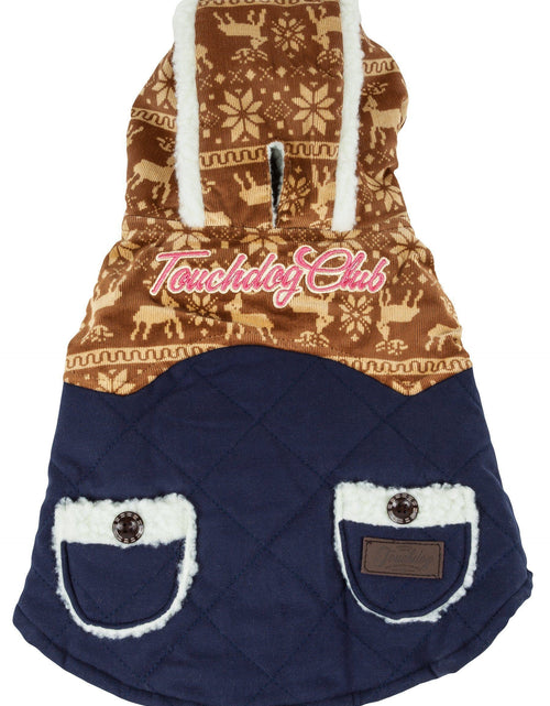 Load image into Gallery viewer, Touchdog ® 'Snowadayz' Pom Pom Hooded Fashion Dog Jacket
