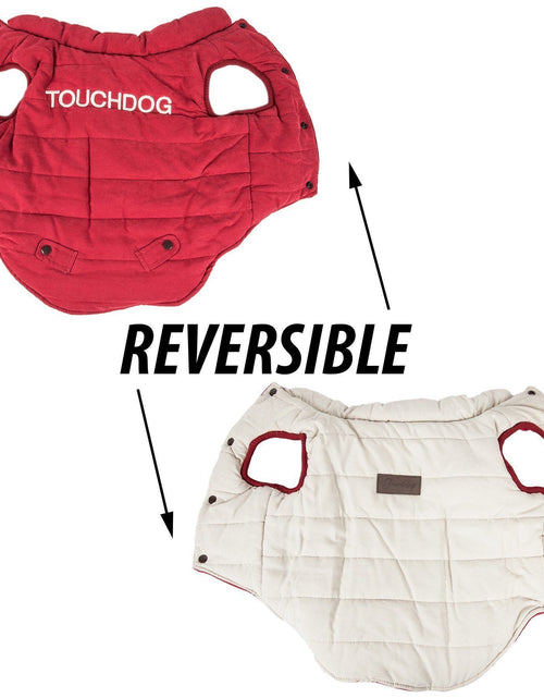 Load image into Gallery viewer, Touchdog ® Waggin Swag Ultra-Plush Insulated and Reversible Dog Coat
