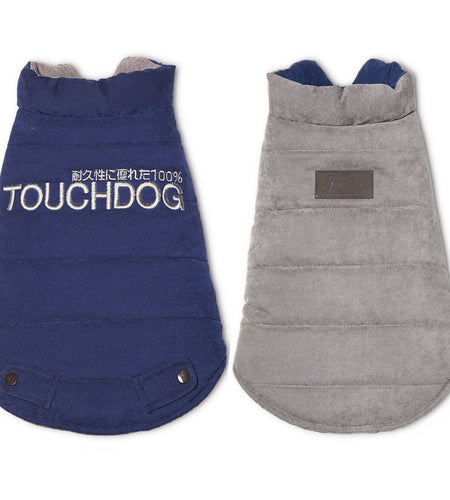 Touchdog ® Waggin Swag Ultra-Plush Insulated and Reversible Dog Coat