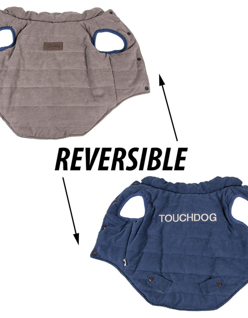 Load image into Gallery viewer, Touchdog ® Waggin Swag Ultra-Plush Insulated and Reversible Dog Coat
