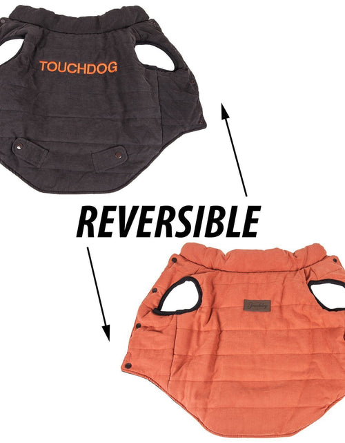 Load image into Gallery viewer, Touchdog ® Waggin Swag Ultra-Plush Insulated and Reversible Dog Coat
