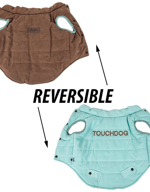 Load image into Gallery viewer, Touchdog ® Waggin Swag Ultra-Plush Insulated and Reversible Dog Coat
