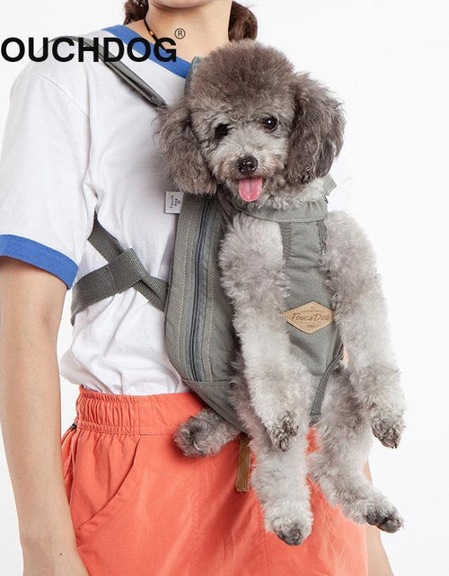 Load image into Gallery viewer, Touchdog ® 'Wiggle-Sack' Fashion Designer Front and Backpack Dog Carrier
