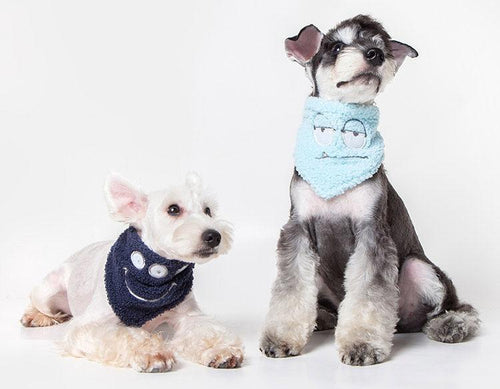 Load image into Gallery viewer, Touchdog ®'Dizzy-Eyed Cyclops' Cotton Hook-and-Loop Dog Bandana and Scarf
