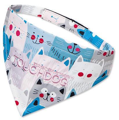 Load image into Gallery viewer, Touchdog ®'Head-Popper' Fashion Designer Printed Hook-and-Loop Dog Bandana
