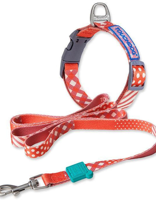 Load image into Gallery viewer, Touchdog ®'Trendzy' 2-in-1 Matching Fashion Designer Printed Dog Leash and Collar
