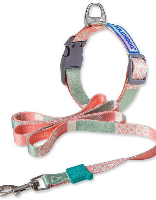 Load image into Gallery viewer, Touchdog ®'Trendzy' 2-in-1 Matching Fashion Designer Printed Dog Leash and Collar
