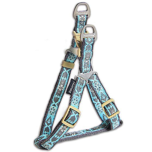 Load image into Gallery viewer, Touchdog 'Shape Patterned' Tough Stitched Dog Harness and Leash
