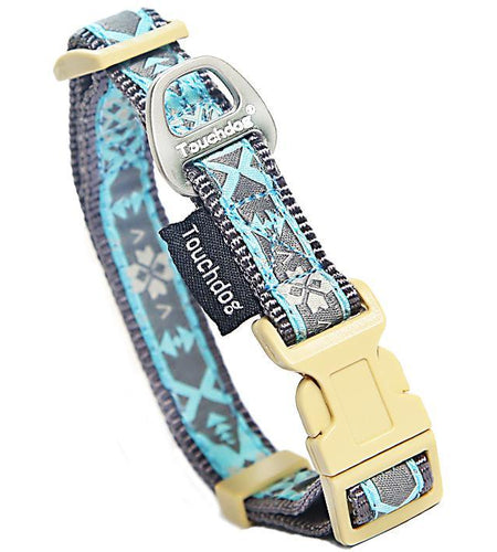 Touchdog 'Shape Patterned' Tough Stitched Embroidered Collar and Leash
