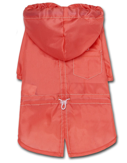 Load image into Gallery viewer, Touchdog Split-Vent Designer Waterproof Dog Raincoat
