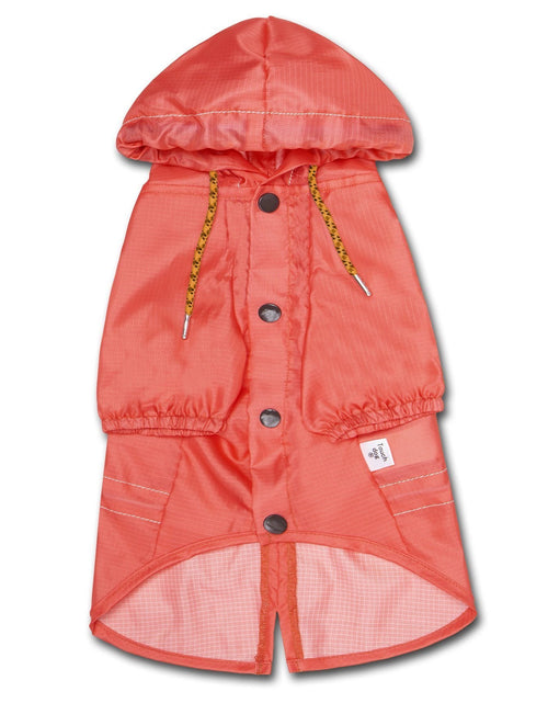 Load image into Gallery viewer, Touchdog Split-Vent Designer Waterproof Dog Raincoat
