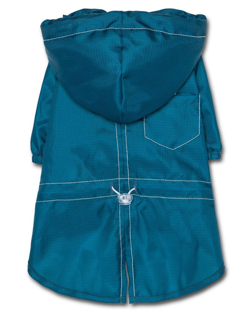 Load image into Gallery viewer, Touchdog Split-Vent Designer Waterproof Dog Raincoat
